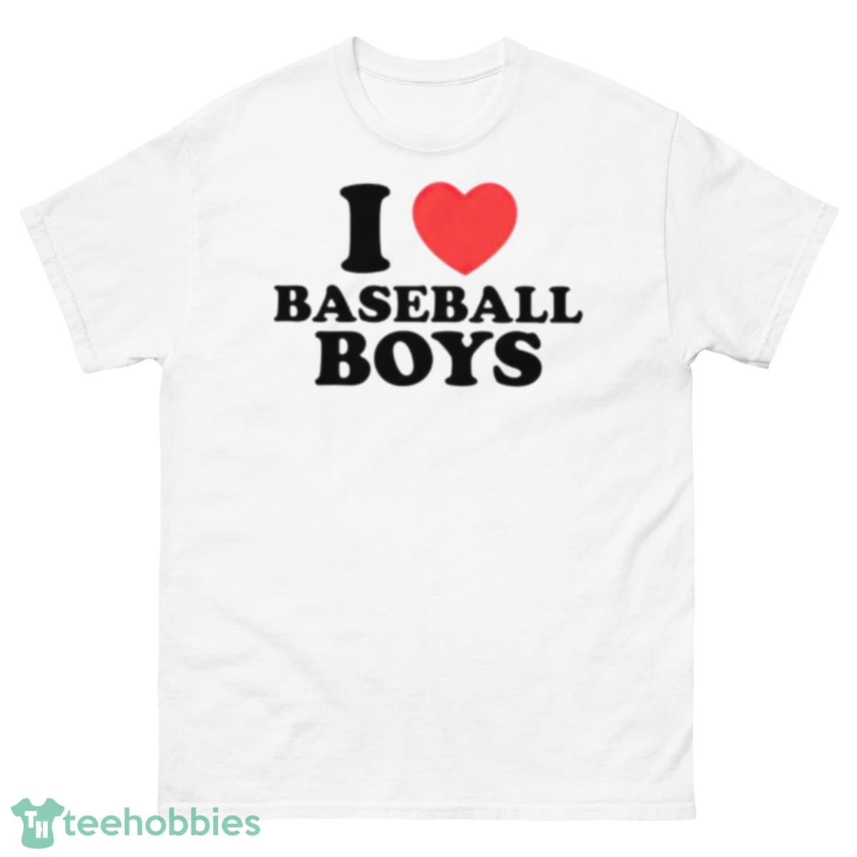 I Love Baseball Boys Shirt - 500 Men’s Classic Tee Gildan