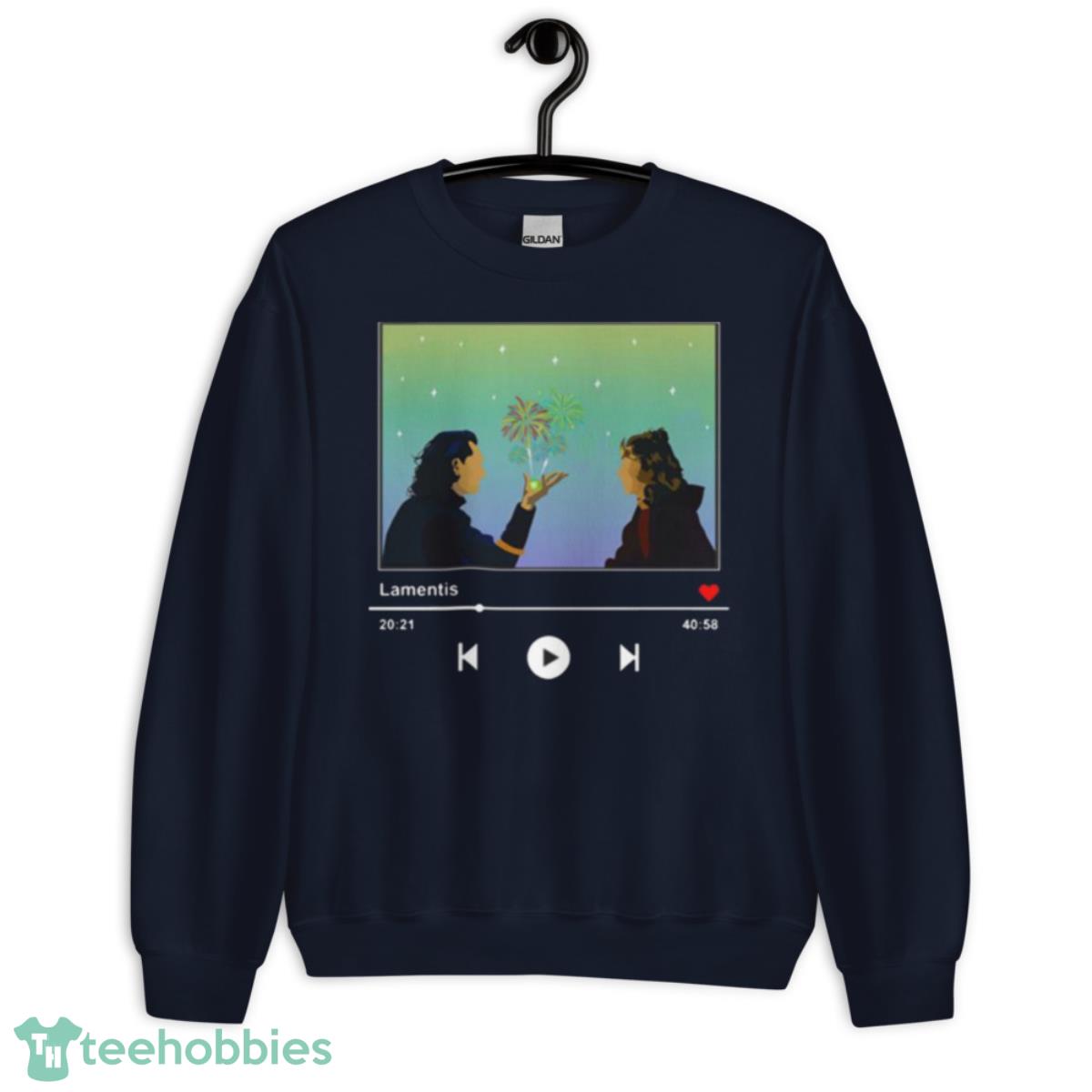 Iconic Loki And Sylvie Firework Scene Tom Hiddleston Marvel Shirt - Unisex Crewneck Sweatshirt-1
