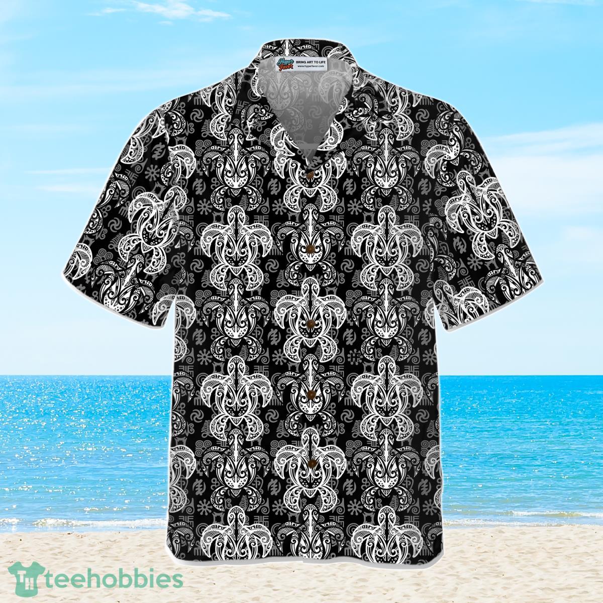 Indigenous Tribal Polynesian Style Sea Turtle Hawaiian Shirt Best Gift For Men And Women Product Photo 2
