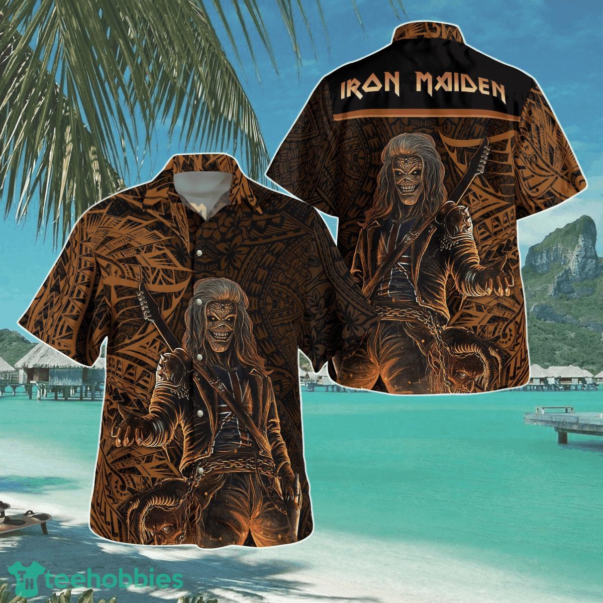 Iron Maiden Dark Tribal Hawaii Shirt Aloha Shirt For Men Women Product Photo 1 Iron Maiden Dark Tribal Hawaii Shirt Aloha Shirt For Men Women Product Photo 1