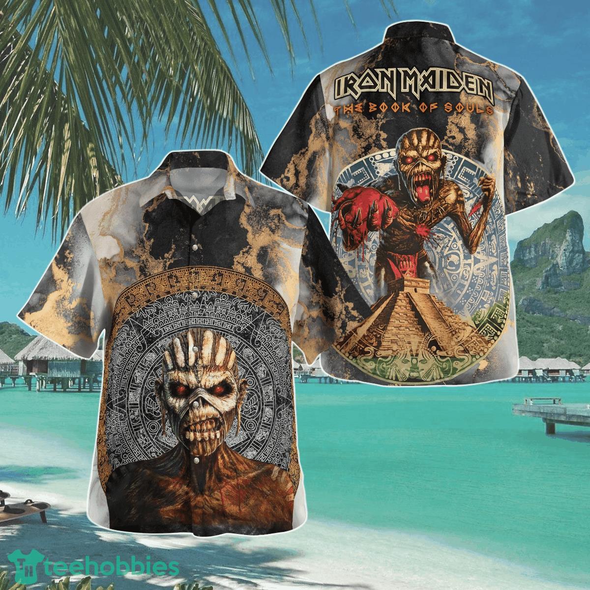 Iron Maiden The Book Of Souls 2015 Hawaiian Shirt Aloha Shirt For Men Women Product Photo 1 Iron Maiden The Book Of Souls 2015 Hawaiian Shirt Aloha Shirt For Men Women Product Photo 1