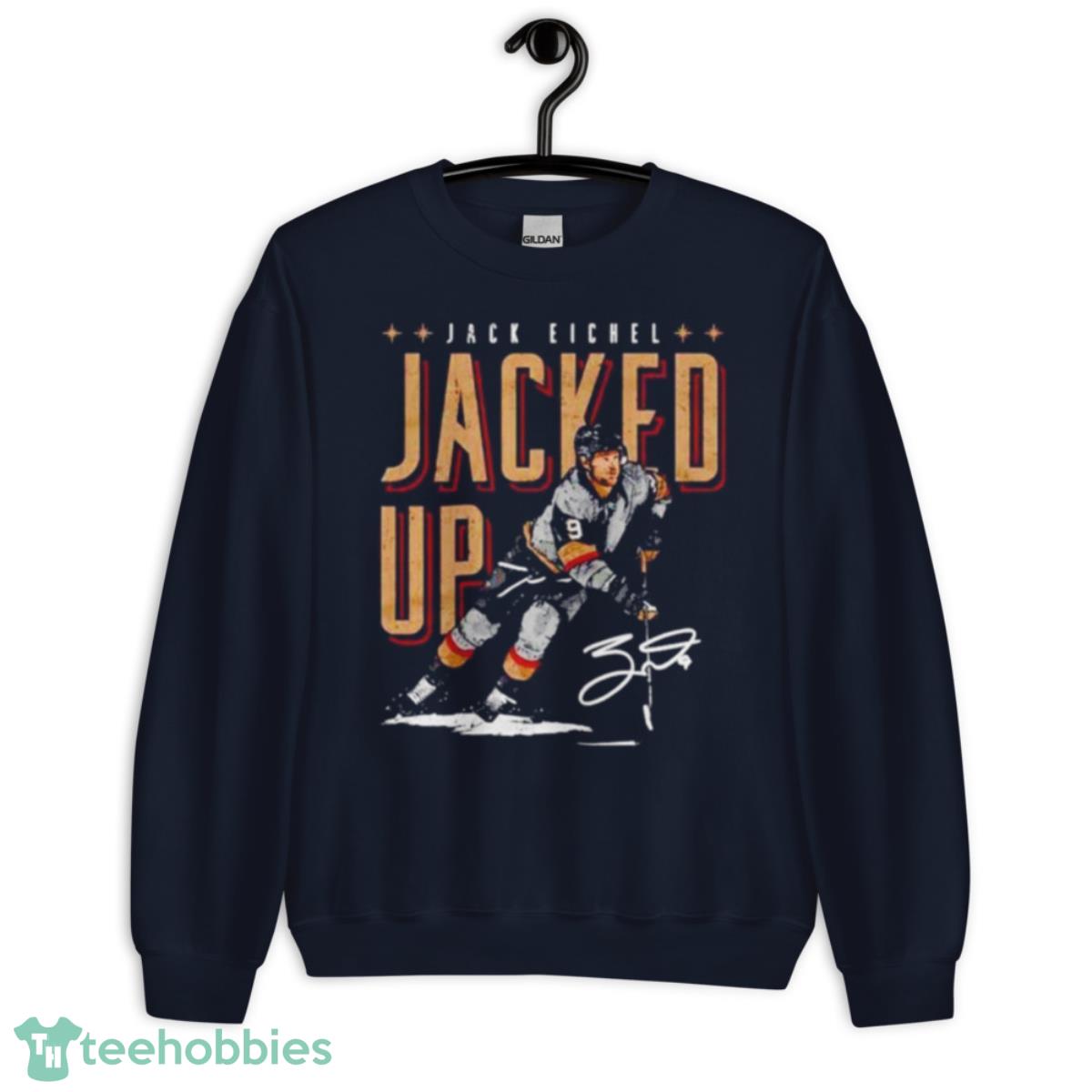 Jacked Up Jack Eichel Vegas Golden Knights Shirt - Unisex Crewneck Sweatshirt-1