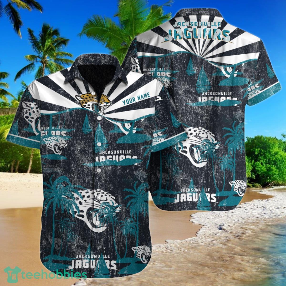 Jacksonville Jaguars NFL Football Custom Name Hawaiian Shirt For Men Women Best Gift For Fans Product Photo 1