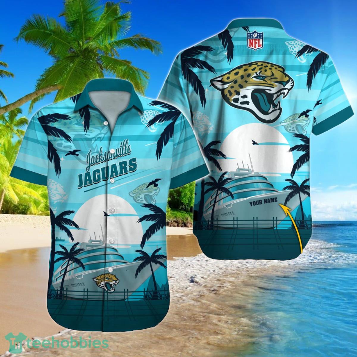 Jacksonville Jaguars NFL Football Custom Name Hawaiian Shirt For Men Women Real Gift For Fans Product Photo 1