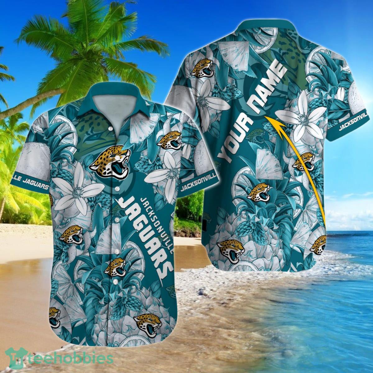 Jacksonville Jaguars NFL Football Custom Name Hawaiian Shirt Gift For Men And Women Fans Product Photo 1
