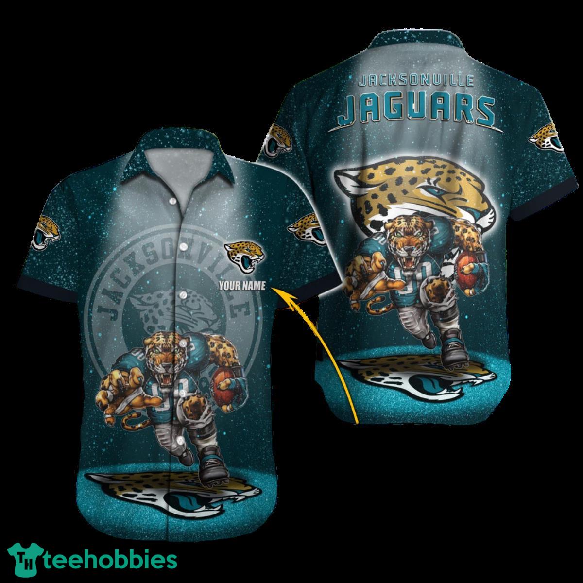 Custom Name Jacksonville Jaguars Hawaiian Shirt NFL Football Button Up Hawaiian  Shirt - T-shirts Low Price