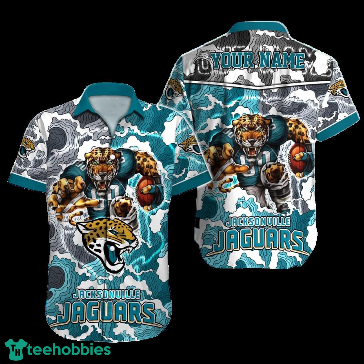 Jacksonville Jaguars NFL Football Custom Name Hawaiian Shirt Ideal Gift For Men Women Fans Product Photo 1