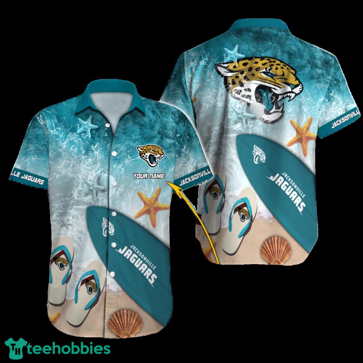 Jacksonville Jaguars NFL Football Custom Name Hawaiian Shirt Special Gift For Fans Product Photo 1