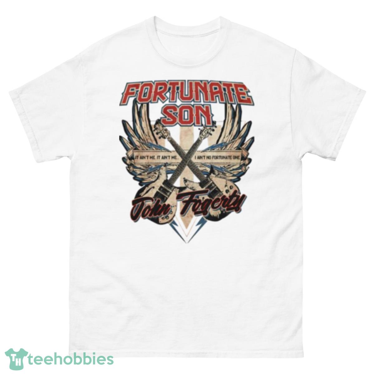 John Fogerty Fortunate Son Fitted Jersey Creedence Clearwater Revival Ccr Rock Music Shirt - 500 Men’s Classic Tee Gildan