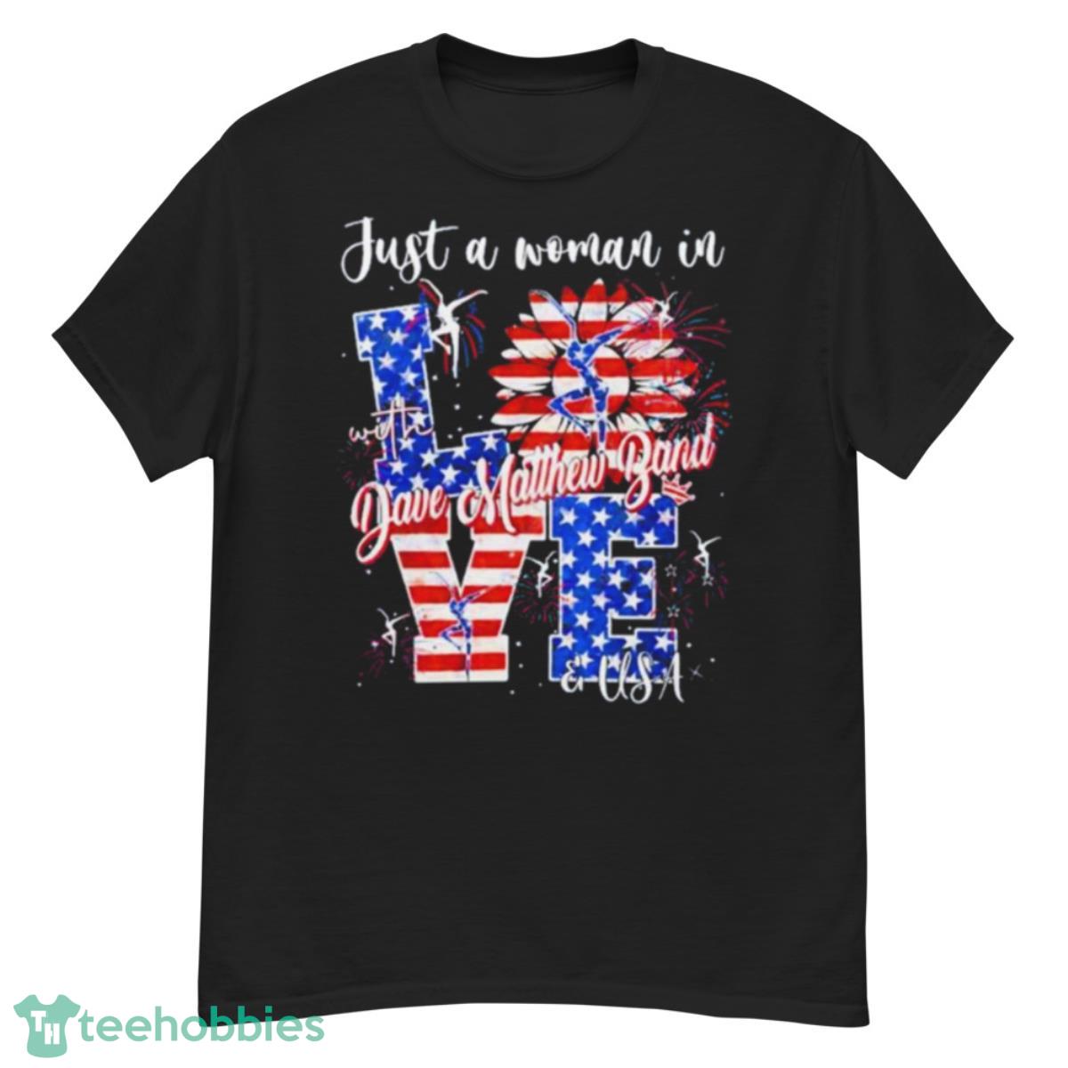 Just A Woman In Love With Dave Matthew Band And USA Shirt - G500 Men’s Classic T-Shirt