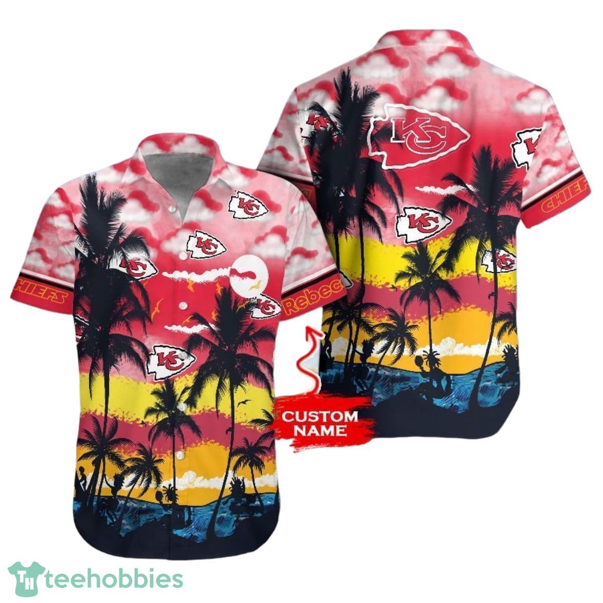 Kansas City Chiefs Nfl Gift For Fan Personalized Hawaiian Shirt Aloha Shirt For Men Women Product Photo 1