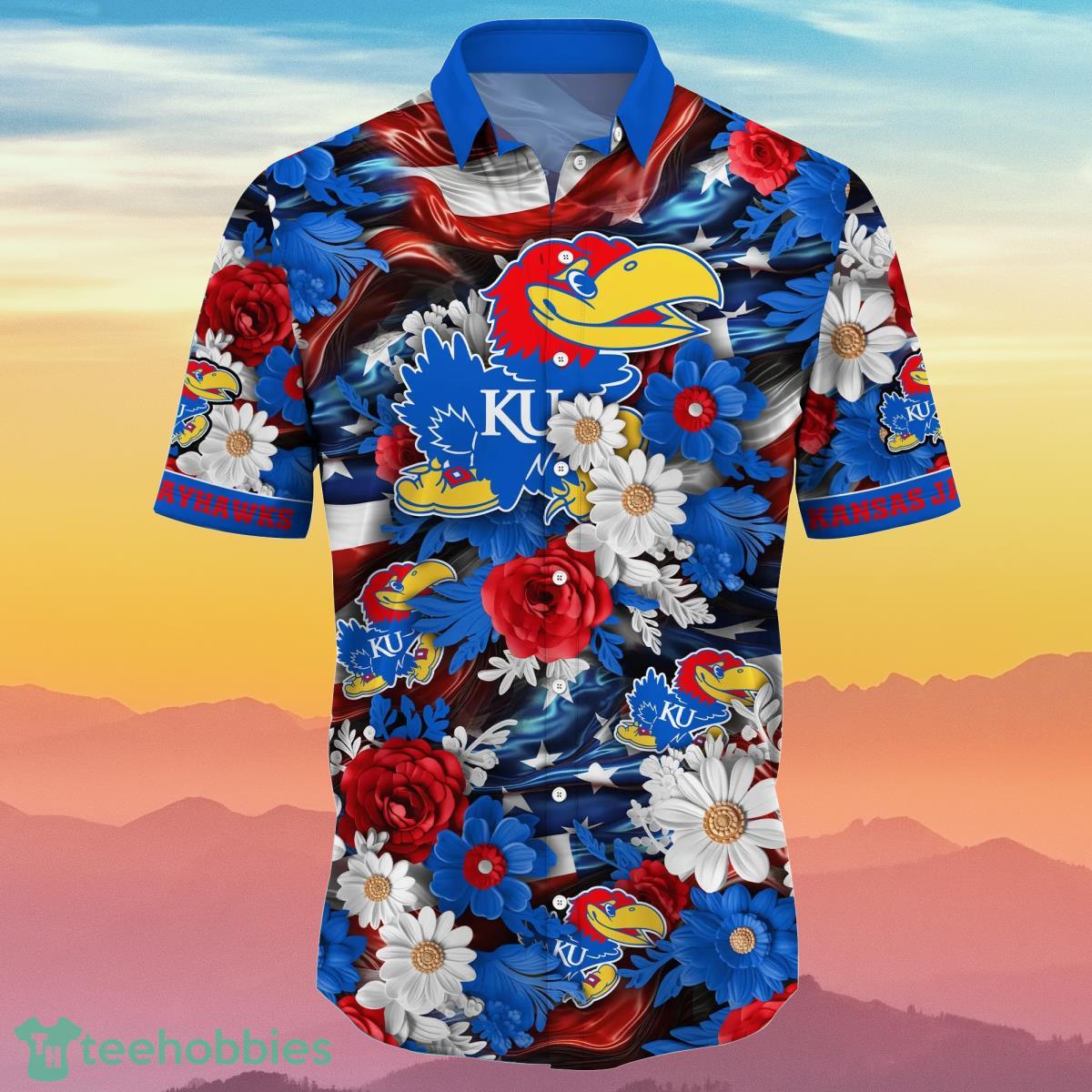 Kansas Jayhawks NCAA2 Hawaiian Shirt 4th Of July Independence Day Special Gift For Men And Women Fans Product Photo 2