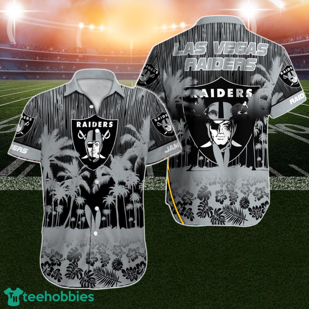 Las Vegas Raiders Hawaiian Shirt Custom Name For Men Women Gift For Fans NFL Product Photo 1