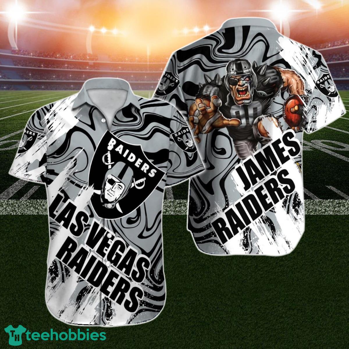 Las Vegas Raiders Hawaiian Shirt NFL Custom Name For Men And Women Product Photo 1