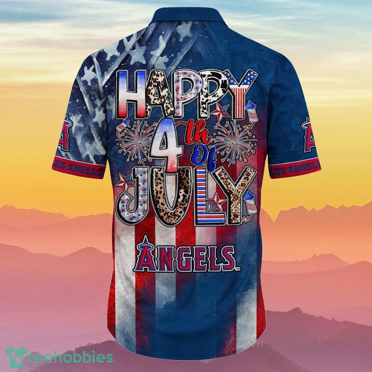 Los Angeles Angels MLB Hawaiian Shirt 4th Of July Independence Day