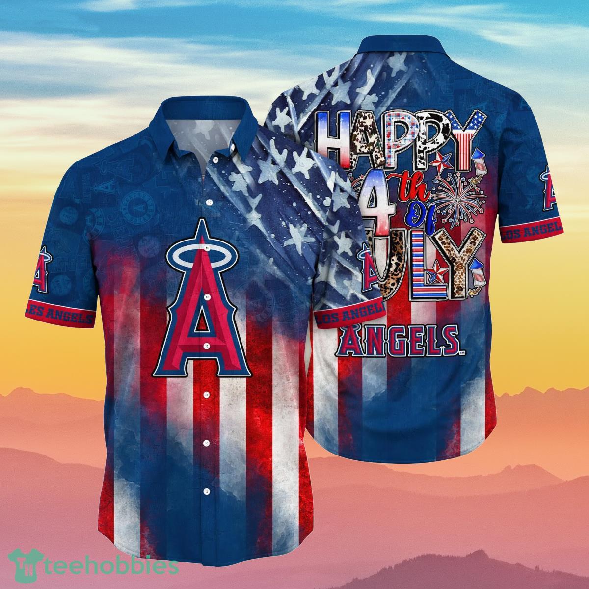 Los Angeles Angels MLB Hawaiian Shirt 4th Of July Independence Day Best Gift For Men And Women Fans Product Photo 1