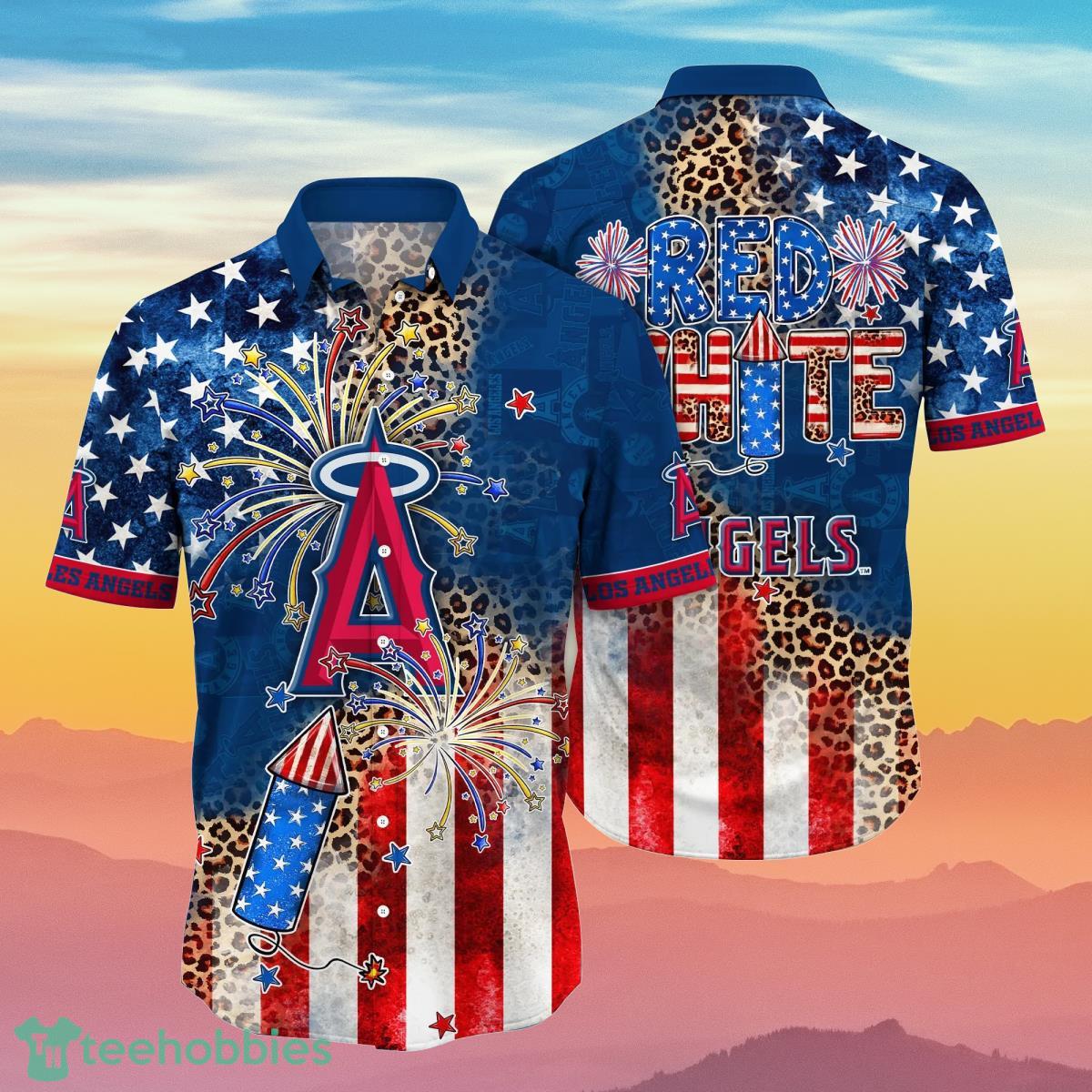 Los Angeles Angels MLB Hawaiian Shirt 4th Of July Independence Day Ideal Gift For Men And Women Fans Product Photo 1