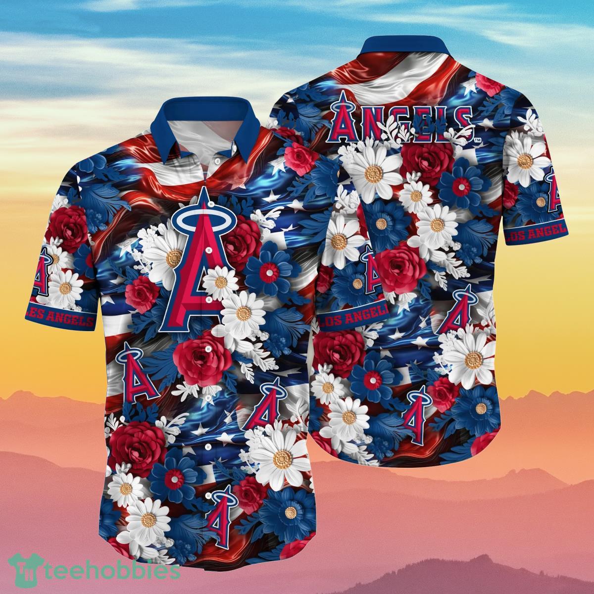 Los Angeles Angels MLB Hawaiian Shirt 4th Of July Independence Day Special Gift For Men And Women Fans Product Photo 1