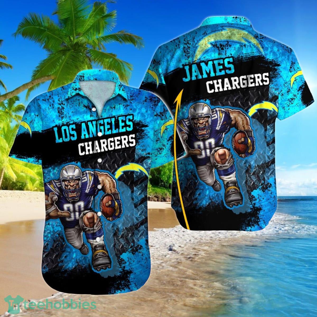 Los Angeles Chargers NFL Football Custom Name Hawaiian Shirt Best Gift For Real Fans Product Photo 1