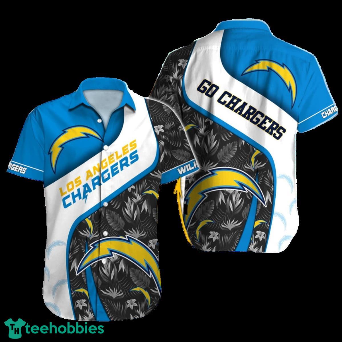 Los Angeles Chargers NFL Football Custom Name Hawaiian Shirt Gift For Men Women Fans Product Photo 1