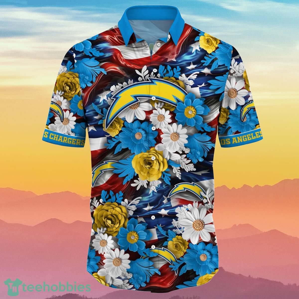 Los Angeles Chargers NFL Hawaiian Shirt 4th Of July Independence Day Special Gift For Men And Women Fans Product Photo 2