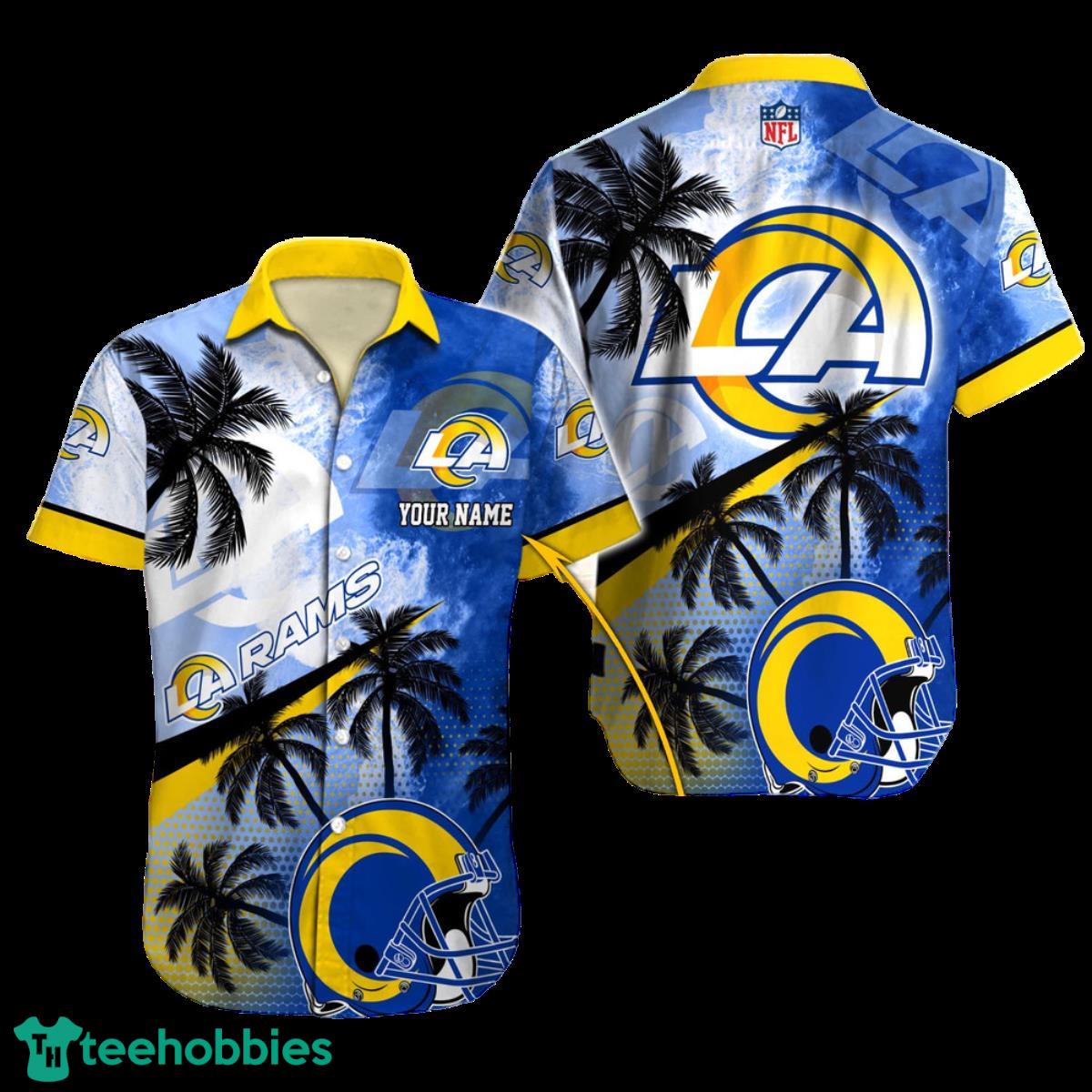 Los Angeles Rams NFL Football Custom Name Hawaiian Shirt For Men And Women Best Gift For Fans Product Photo 1