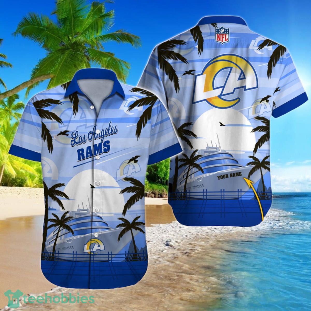 Los Angeles Rams NFL Football Custom Name Hawaiian Shirt For Men And Women Special Gift For Fans Product Photo 1