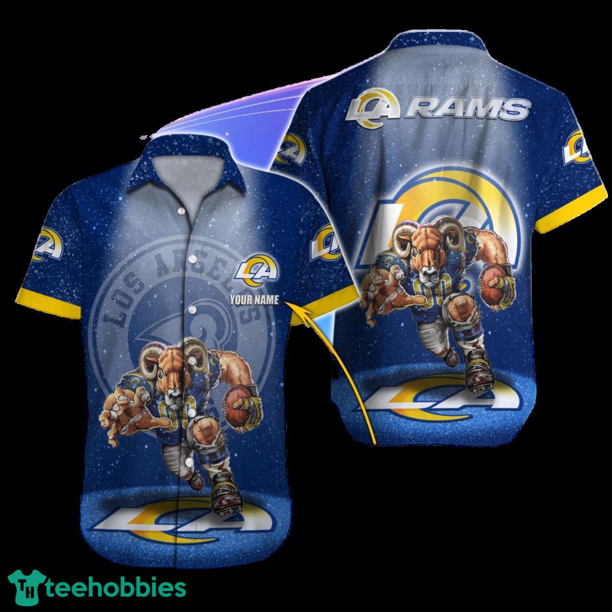 Los Angeles Rams NFL Football Custom Name Hawaiian Shirt For Men And Women Special Gift For Real Fans Product Photo 1