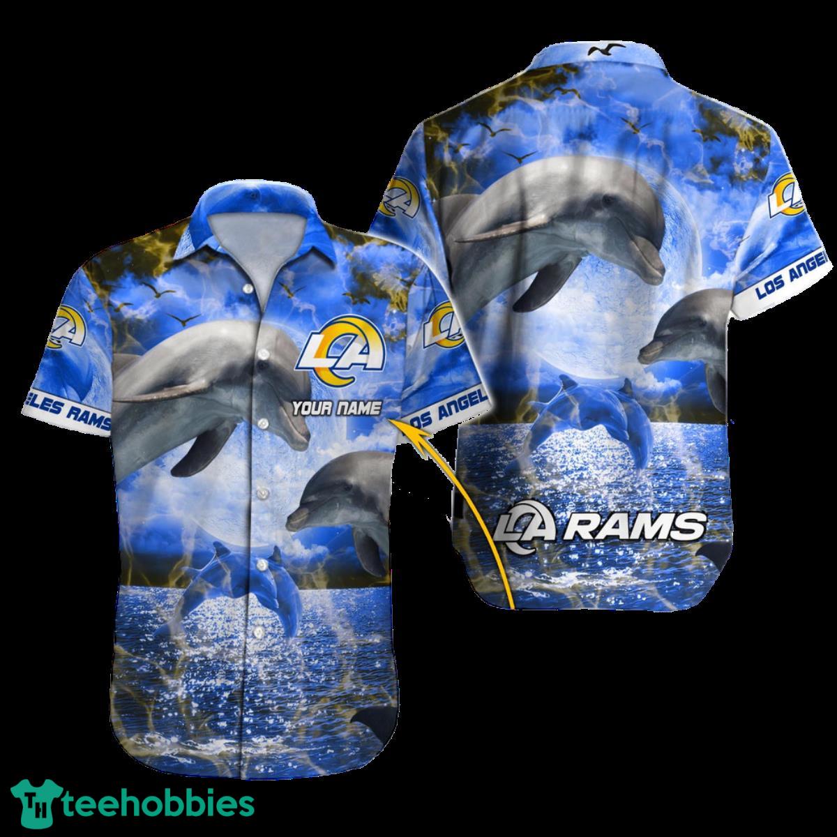 Los Angeles Rams NFL Football Custom Name Hawaiian Shirt For Men Women Unique Gift For Fans Product Photo 1