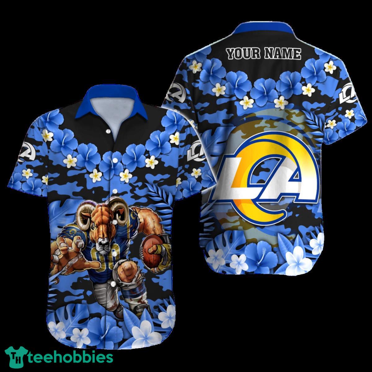 Los Angeles Rams NFL Football Custom Name Hawaiian Shirt For Men Women Unique Gift For Real Fans Product Photo 1