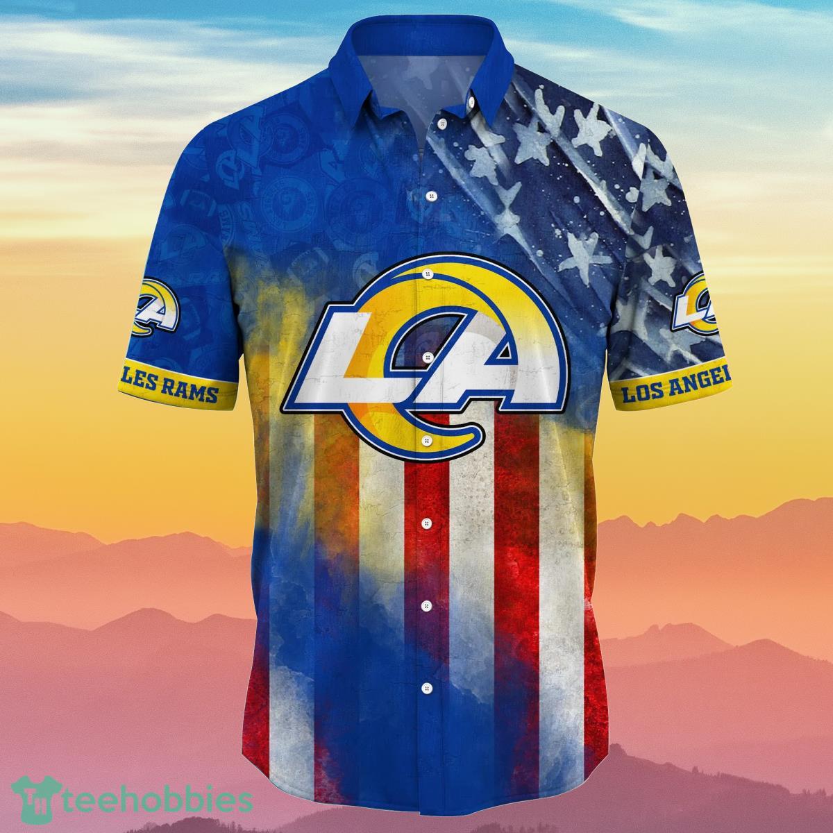 Los Angeles Rams NFL Hawaiian Shirt 4th Of July Independence Day Best Gift  For Men And Women Fans
