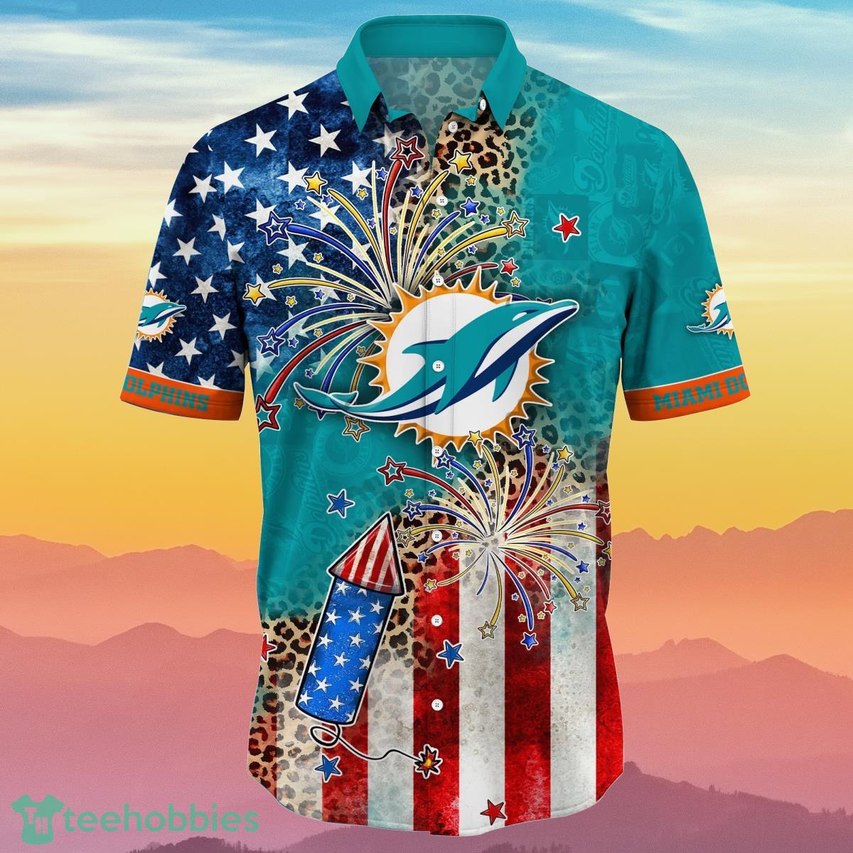 Miami Dolphins Hawaiian Shirt Man - T-shirts Low Price