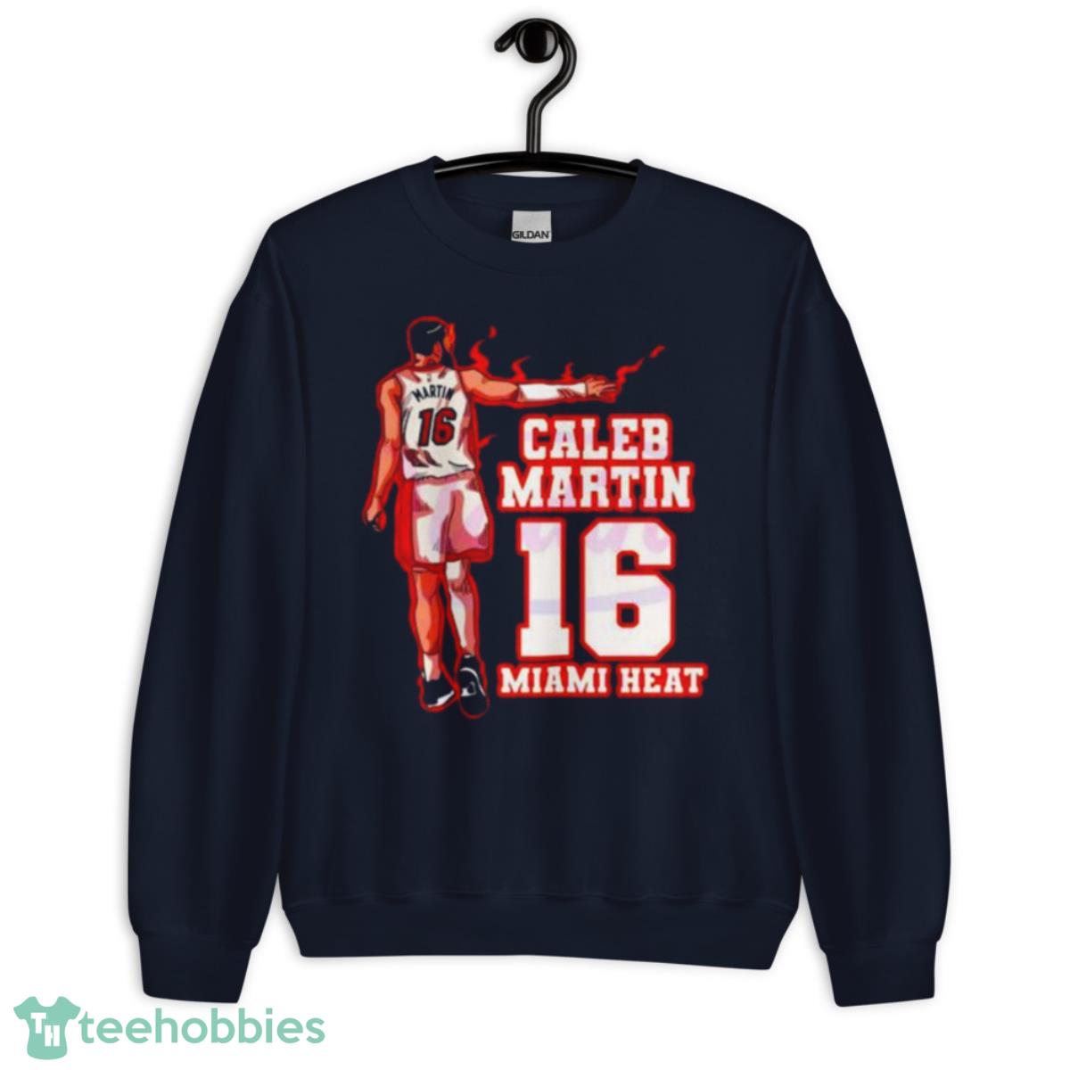 Miami Heat Caleb Martin NBA Player Shirt - Unisex Crewneck Sweatshirt-1