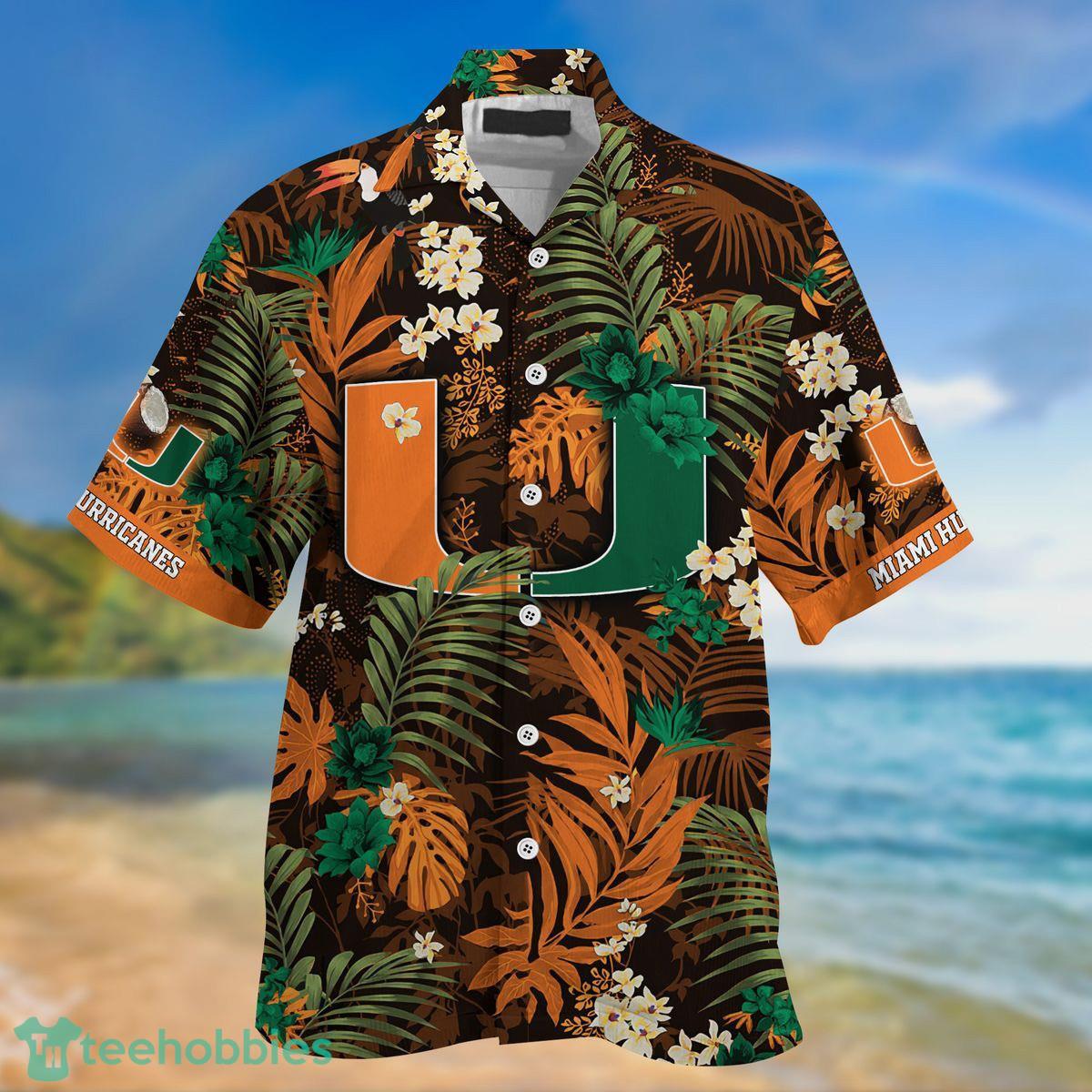 NCAA Miami Hurricanes Flower Cheap Hawaiian Shirt 3D Shirt, Miami