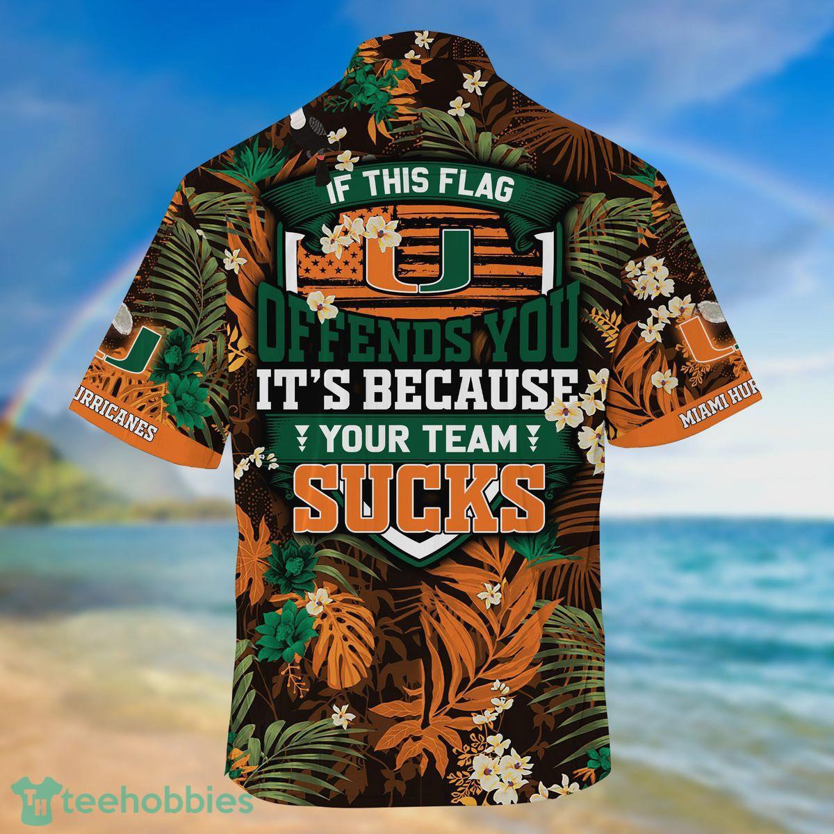 Miami Hurricanes NCAA1 Hawaiian Shirt 4th Of July Independence