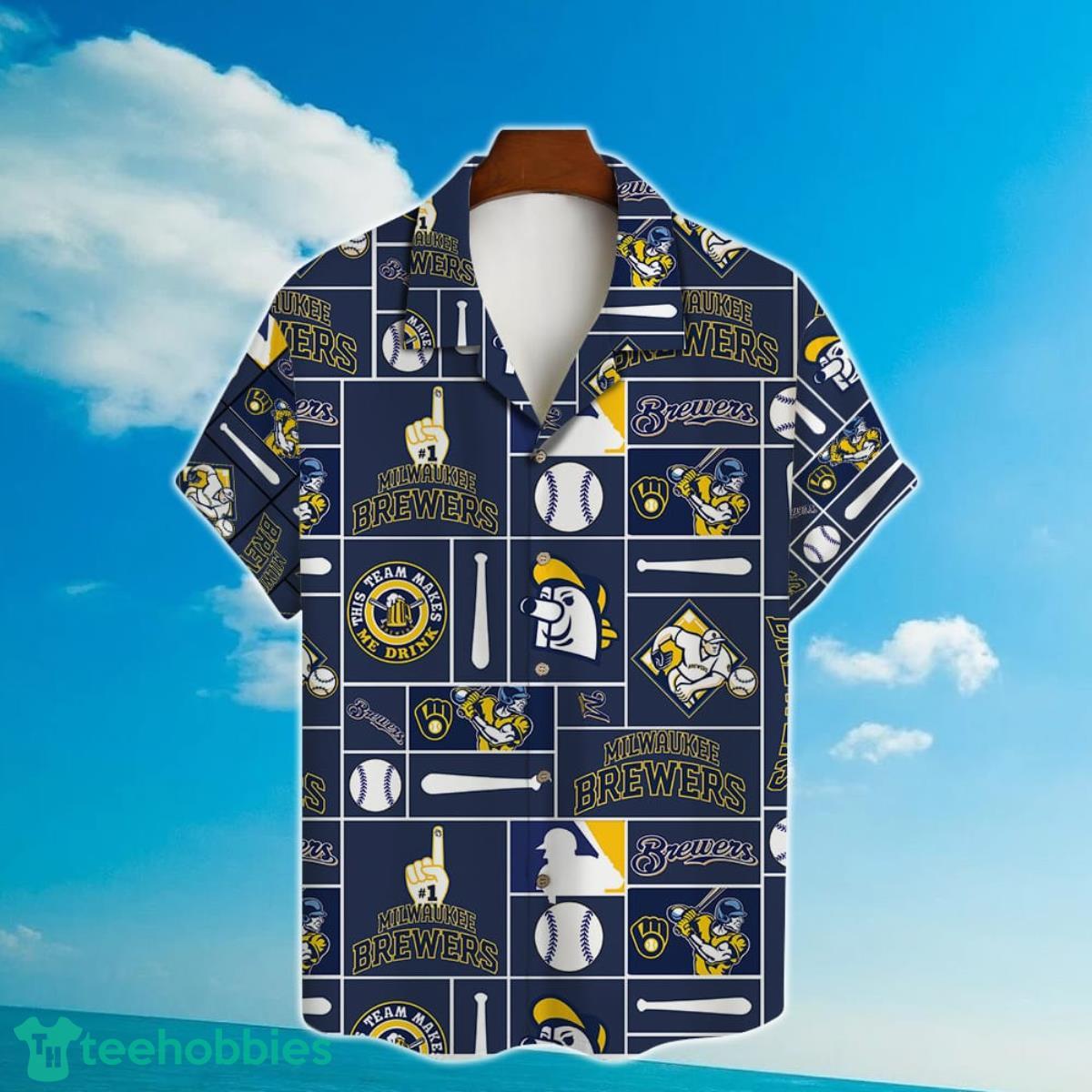 Milwaukee Brewers MLB Hawaiian Shirt Custom Getaways Aloha Shirt