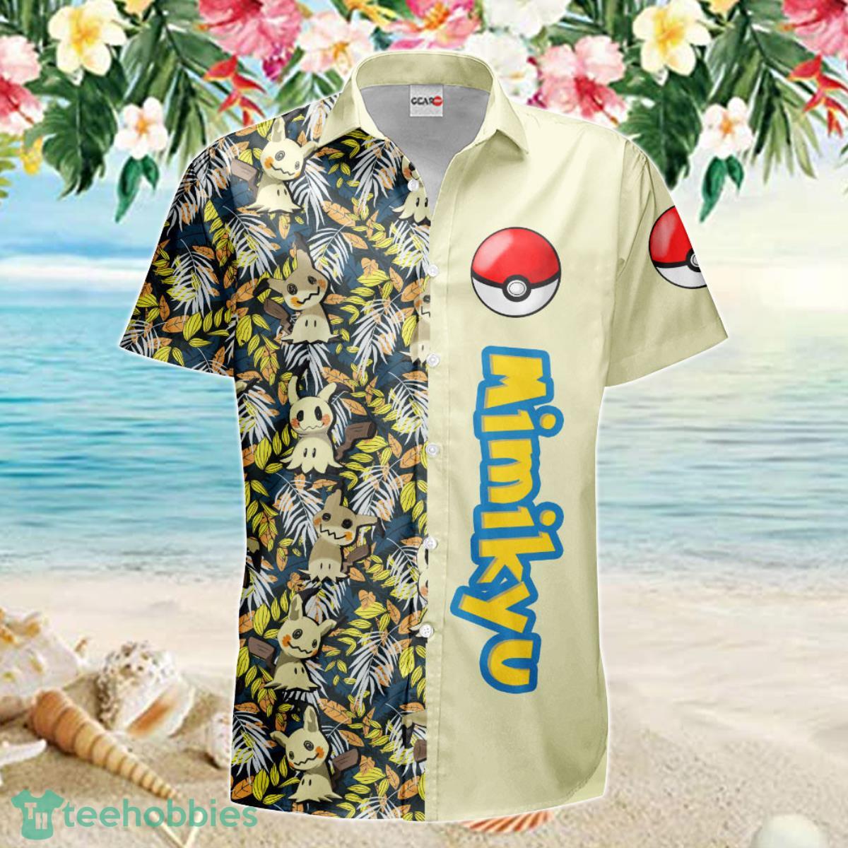 Mimikyu Hawaiian Shirt Anime Merch Clothes Ideal Gift For Men Women Fans Product Photo 2