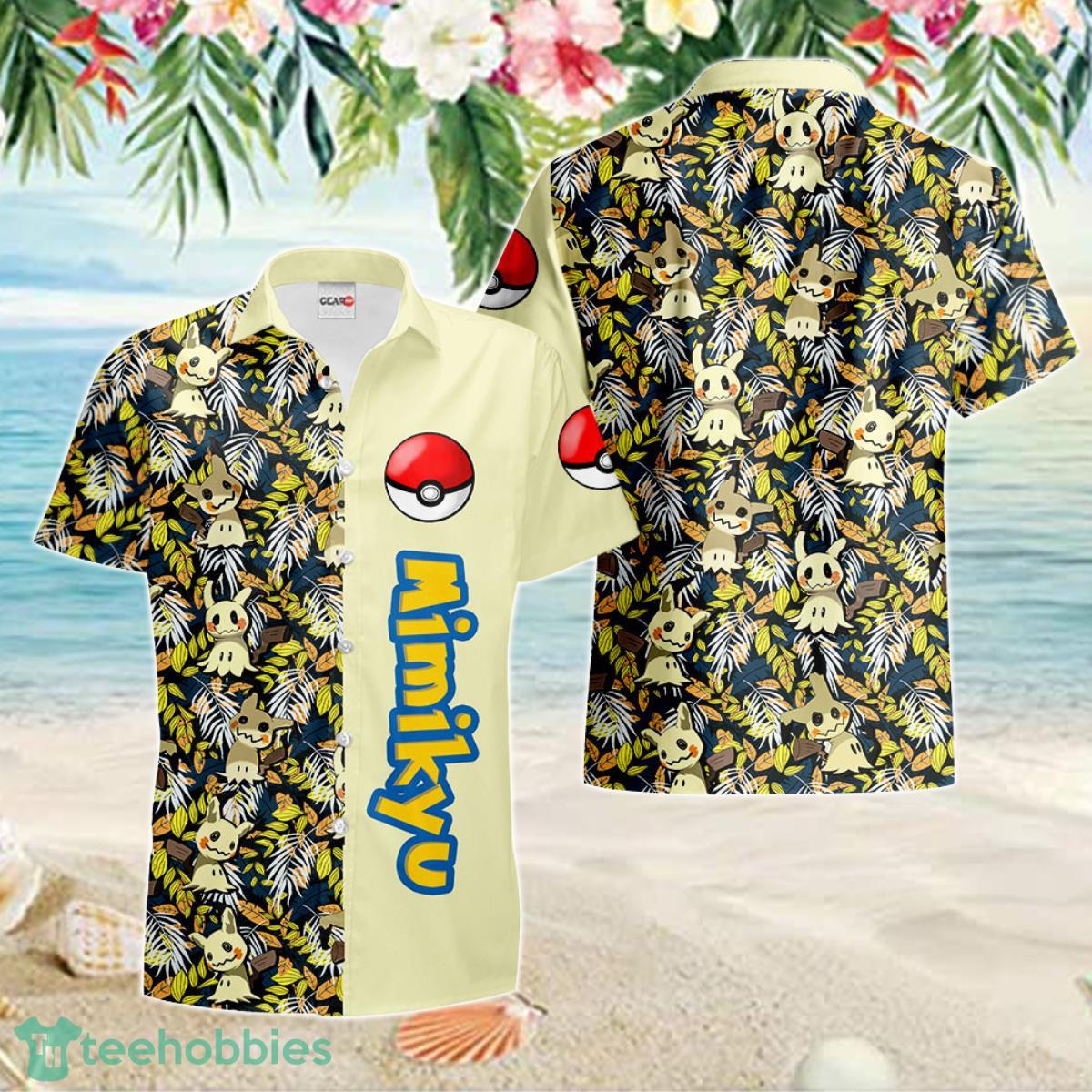 Mimikyu Hawaiian Shirt Anime Merch Clothes Ideal Gift For Men Women Fans Product Photo 1