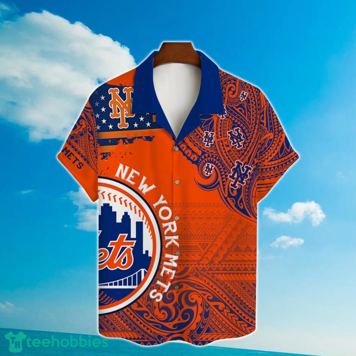 MLB New York Mets Major League Baseball 3D Print Hawaiian Shirt Product Photo 2