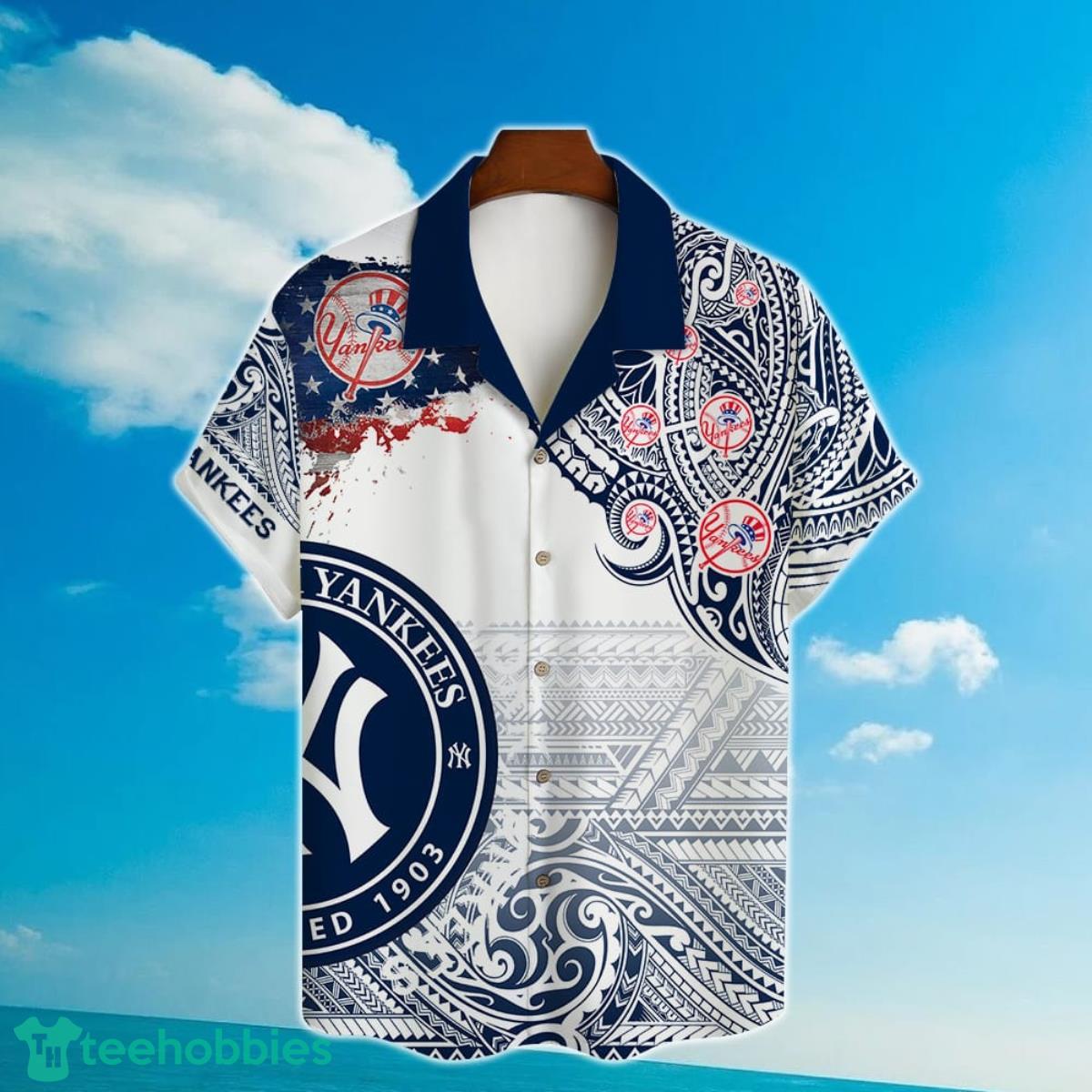 MLB New York Yankees Major League Baseball 3D Print Hawaiian Shirt Product Photo 2