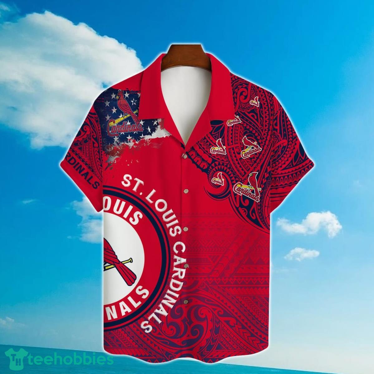MLB St. Louis Cardinals Major League Baseball 3D Print Hawaiian Shirt Product Photo 2