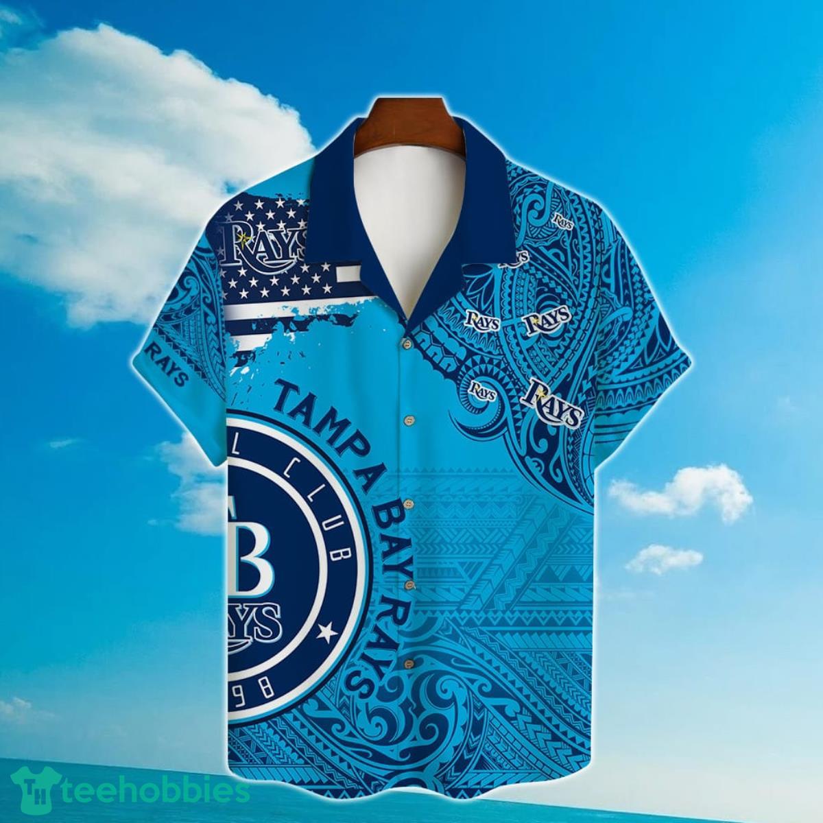 MLB Tampa Bay Rays Major League Baseball 3D Print Hawaiian Shirt Product Photo 2