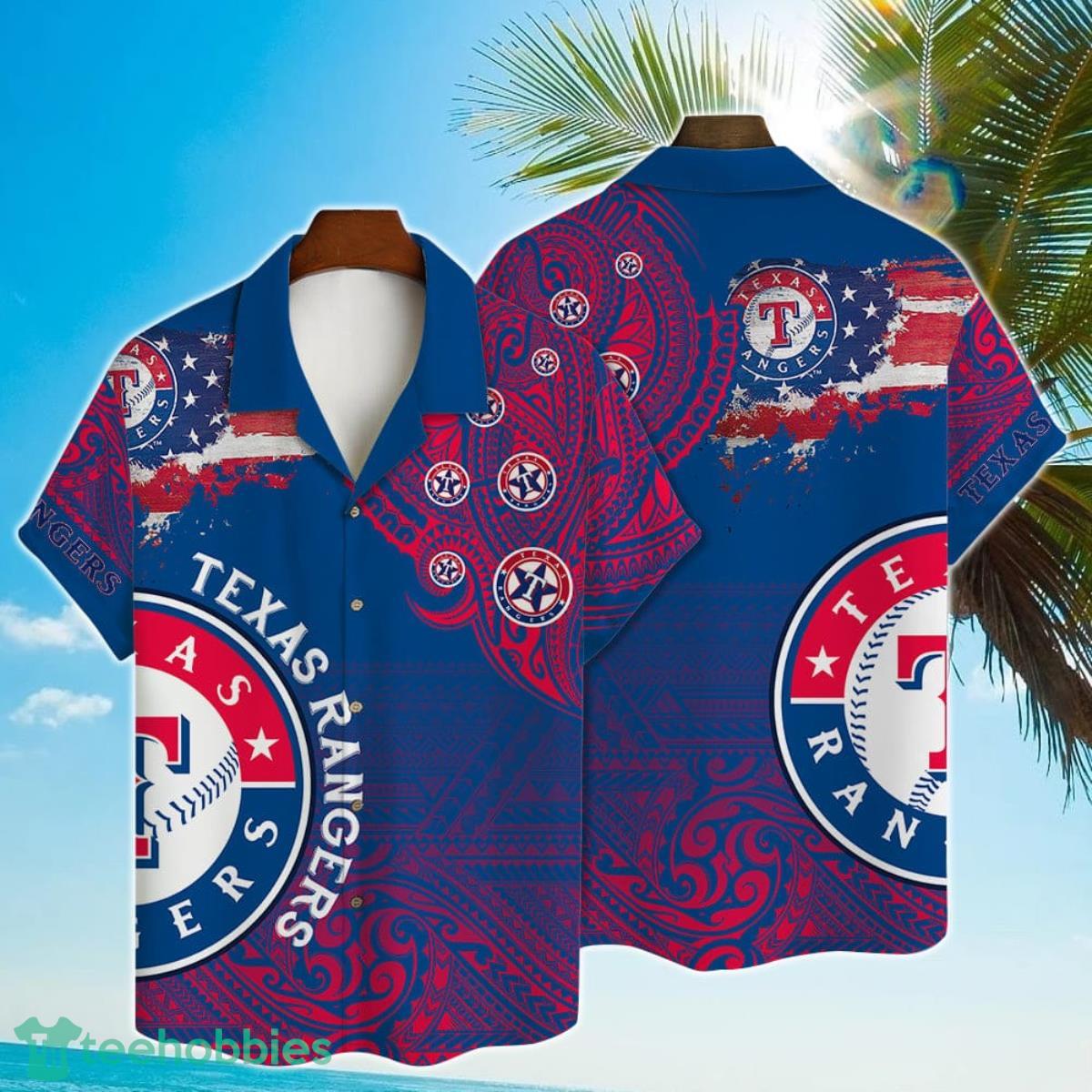 MLB Texas Rangers Major League Baseball 3D Print Hawaiian Shirt Product Photo 1