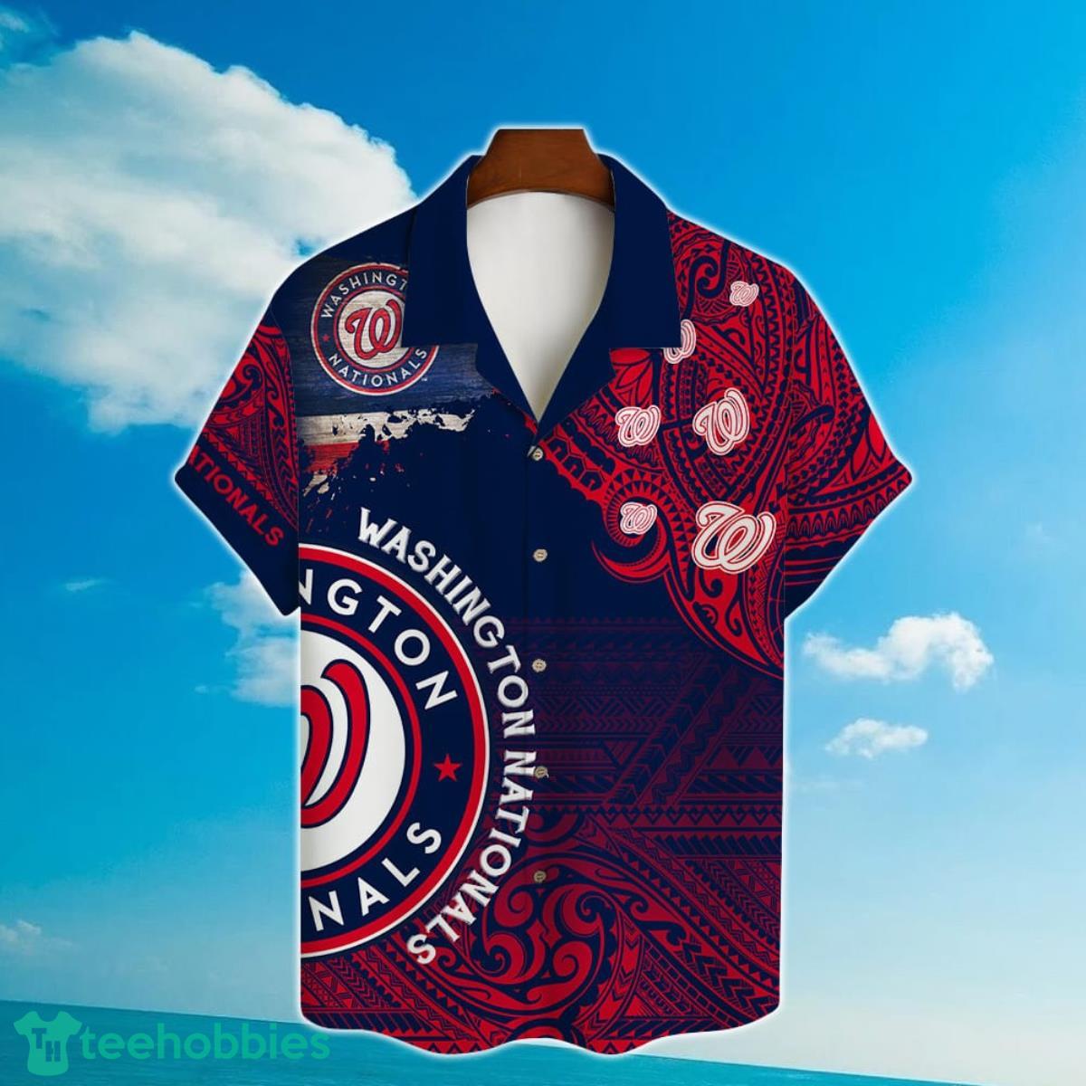 MLB Washington Nationals Major League Baseball 3D Print Hawaiian Shirt Product Photo 2