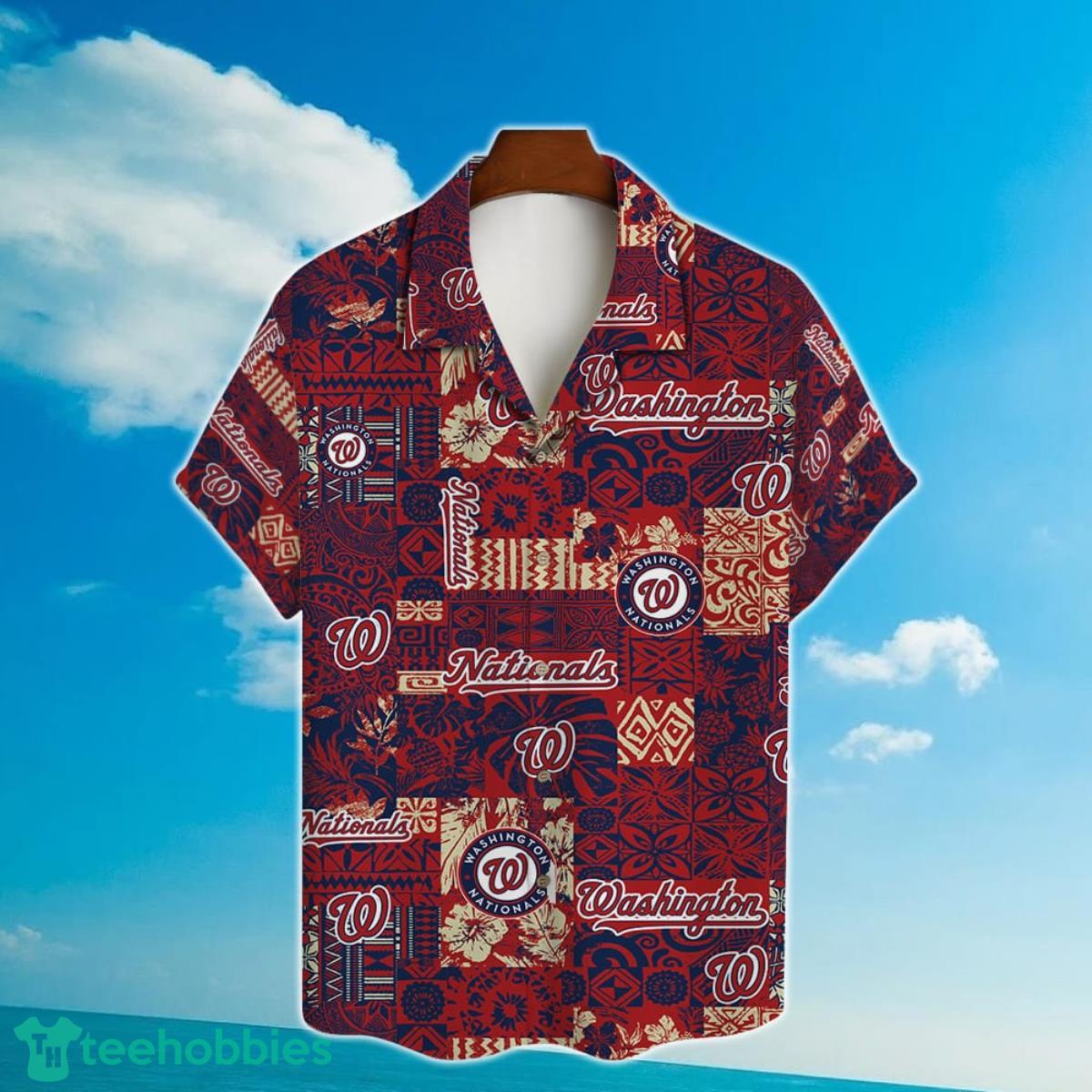 MLB Washington Nationals Major League Baseball 3D Print Hawaiian Shirt For Real Fans Product Photo 2