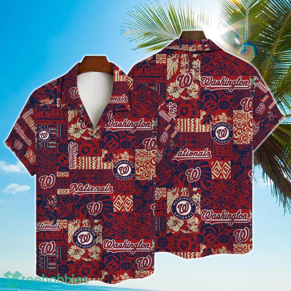 MLB Washington Nationals Major League Baseball 3D Print Hawaiian Shirt For Real Fans Product Photo 1