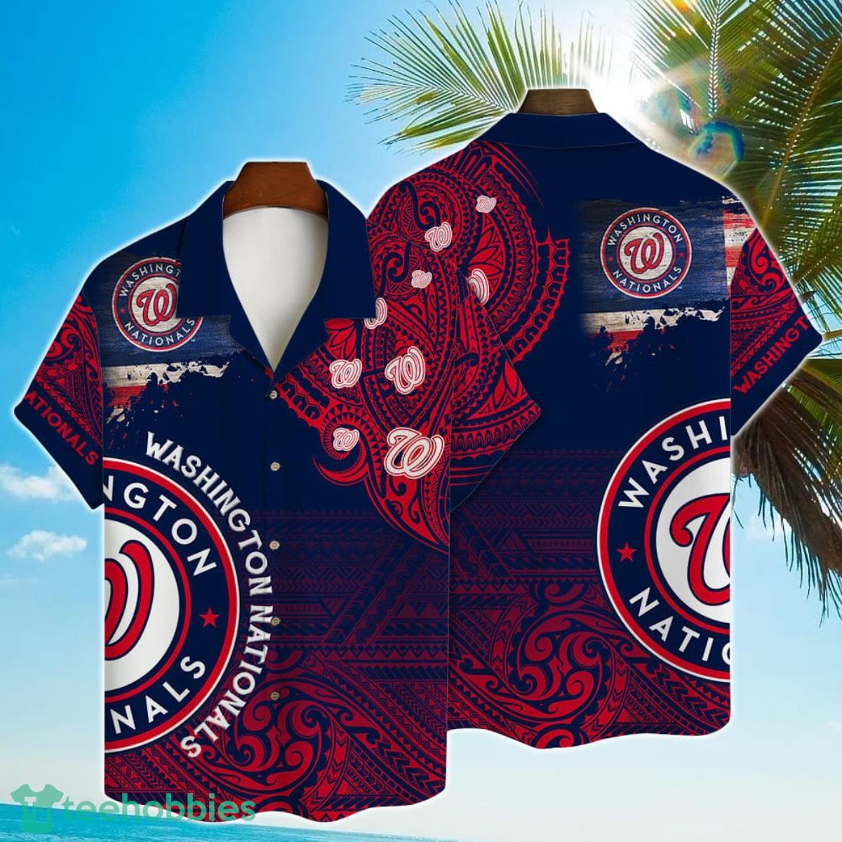 MLB Washington Nationals Major League Baseball 3D Print Hawaiian Shirt Product Photo 1
