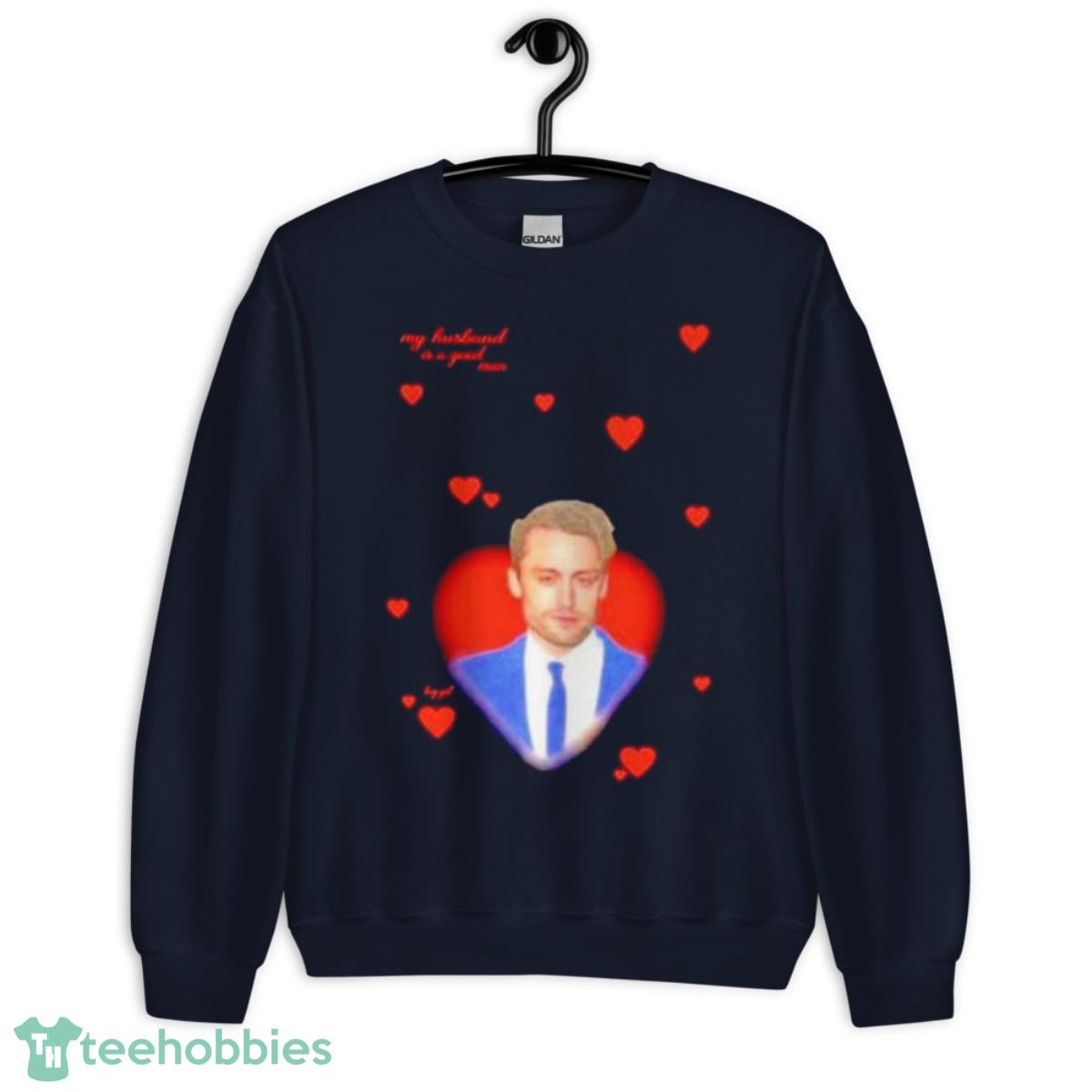 My Husband Is A Good Man Bug Girl Shirt - Unisex Crewneck Sweatshirt-1