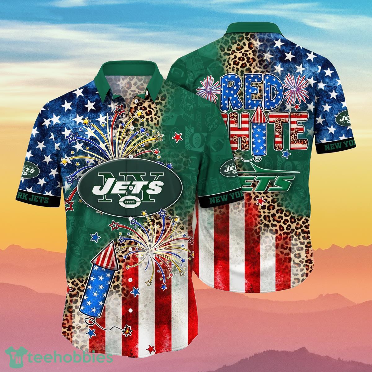 New York Jets NFL Hawaiian Shirt 4th Of July Independence Day Ideal Gift  For Men And Women Fans