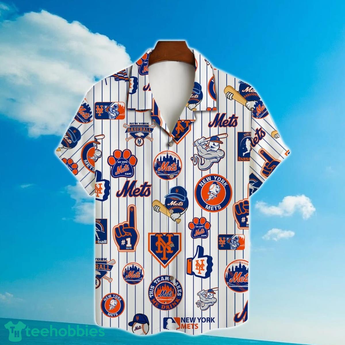 New York Mets Major League Baseball 3D Print Hawaiian Shirt Product Photo 2